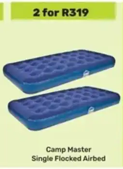 Game Camp Master Single Flocked Airbed offer