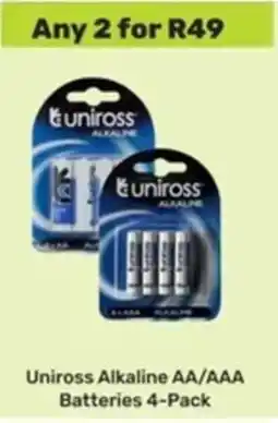 Game Uniross Alkaline AA/AAA Batteries offer