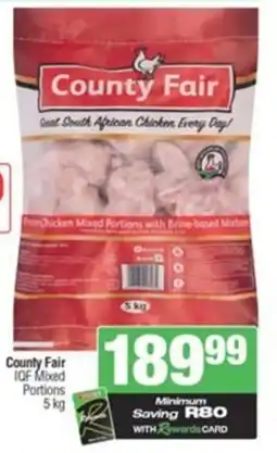 SuperSpar County Fair IQF Mixed Portions offer