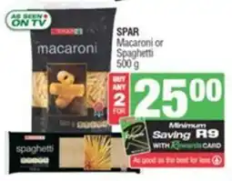 SuperSpar SPAR Macaroni or Spaghetti offer