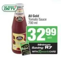 SuperSpar All Gold Tomato Sauce offer