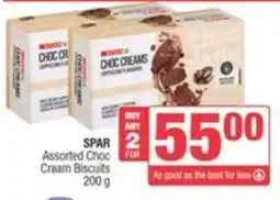 SuperSpar SPAR Assorted Choc Cream Biscuits offer