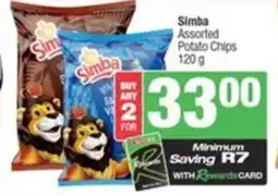 SuperSpar Simba Assorted Potato Chips offer