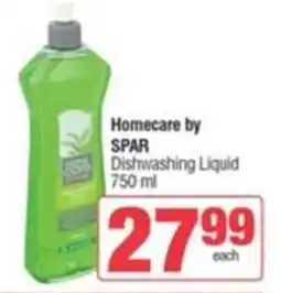 SuperSpar Homecare by SPAR Dishwashing Liquid offer