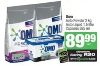 SuperSpar Omo Auto Powder, Auto Liquid, Capsules offer