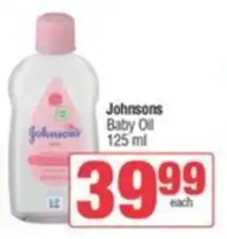 SuperSpar Johnsons Baby Oil offer