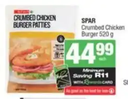 SuperSpar SPAR Crumbed Chicken Burger offer