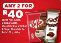 OK Express Nestlé Aero Asstd., Milkybar Asstd. Chocolate Slab or KitKat 8-Finger Chocolate Bar Asstd. offer