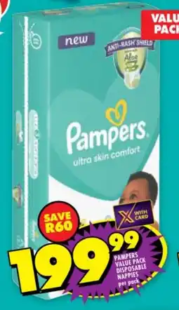 Shoprite Pampers Value Pack Disposable Nappies offer