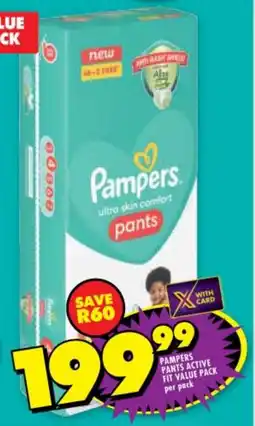 Shoprite Pampers Pants Active Fit Value Pack offer