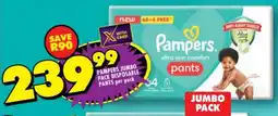 Shoprite Pampers Jumbo Pack Disposable Pants offer