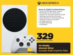 HiFi Corp XBOX Series S 512GB Certified Refurb offer