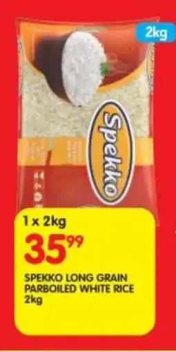 Shoprite Spekko long grain parboiled white rice offer