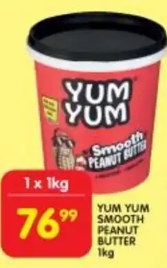 Shoprite Yum yum smooth peanut butter offer