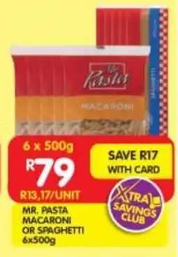 Shoprite Mr. pasta macaroni or spaghetti offer