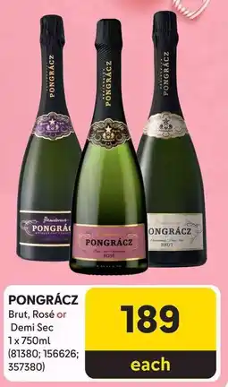 Makro’s liquor PONGRÁCZ Brut, Rosé or Demi Sec offer