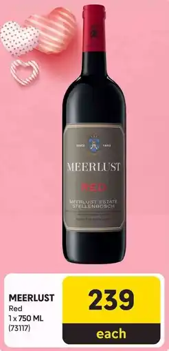 Makro’s liquor MEERLUST Red offer