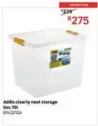 Leroy Merlin Addis 70L Clearly Neat Storage Box 81432124 offer