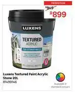 Leroy Merlin Luxens 20L Textured Paint Acrylic Stone 81499146 offer