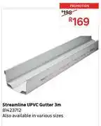 Leroy Merlin Marley Streamline UPVC Gutter 3m 81423712 offer