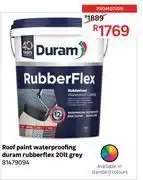 Leroy Merlin Duram 20L Rubber Flex Waterproofing Grey Roof Paint 81479094 offer