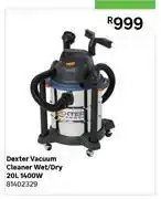 Leroy Merlin Dexter Vacuum Cleaner Wet/Dry 20L 1400W 81402329 offer