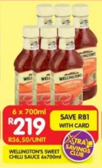 Shoprite Wellington's sweet chili sauce offer