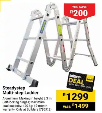 Builders Warehouse Steadystep Multi-step Ladder offer