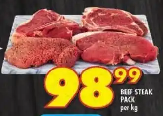 Shoprite Beef steak pack offer