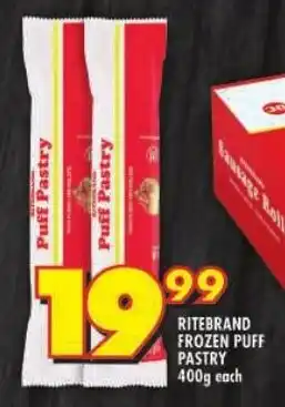 Shoprite Ritebrand frozen puff pastry offer