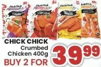 Chick Chick Crumbed Chicken 2x400g