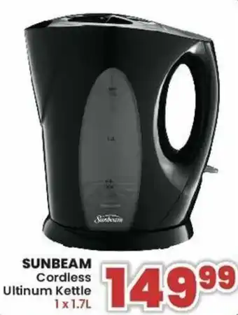 Sunbeam Cordless Ultinum Kettle 1.7L