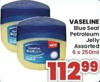 Jumbo Vaseline Blue Seal Petroleum Jelly 6x250ml offer