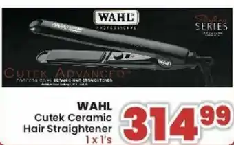 Jumbo Wahl Cutek Ceramic Hair Straightener offer