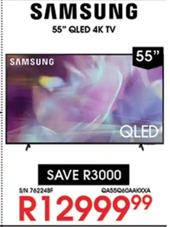 Hirsch's Samsung - 55" QLED 4K TV offer