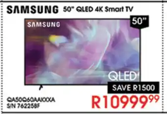 Hirsch's Samsung - 50" QLED 4K Smart TV offer