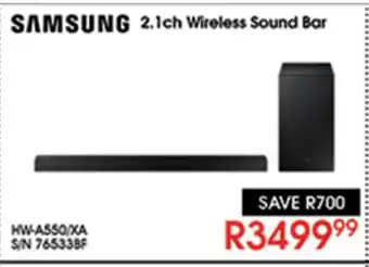 Hirsch's Samsung - 2.1Ch Wireless Sound Bar offer