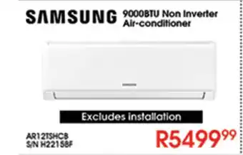 Hirsch's Samsung - 9000BTU Non Inverter Air-Conditioner offer