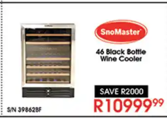 Hirsch's SnoMaster 46 Black Bottle Wine Cooler offer