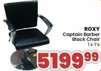 Roxy Captain Barber Black Chair