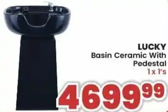 Lucky Basin Ceramic with Pedestal