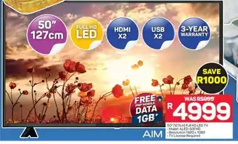 Pick n Pay 50" (127cm) Full HD LED TV offer