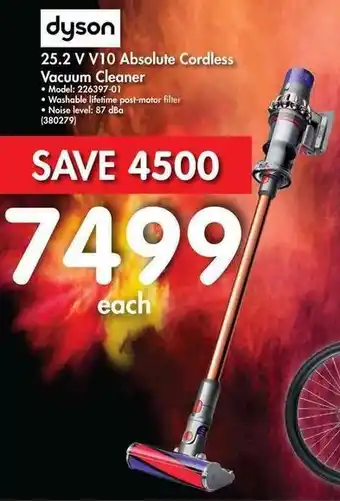 Makro Dyson Absolute Cordless Vacuum Cleaner V10 25.2V offer