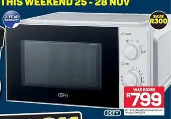 Pick n Pay 20 Litre Manual Microwave Oven offer