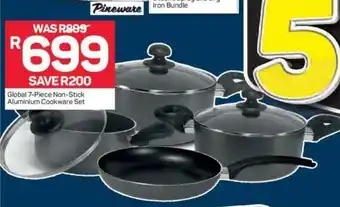 Global 7-Piece Non-Stick Aluminium Cookware Set