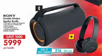 Makro Sony Portable Wireless Speaker Bundle offer