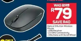 Pick n Pay Optical 3 Button Wireless Mouse offer