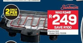 Pick n Pay Sunbeam - Electric Grill offer