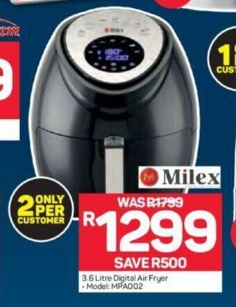 Pick n Pay Milex - 3.6 Litre Digital Air Fryer offer
