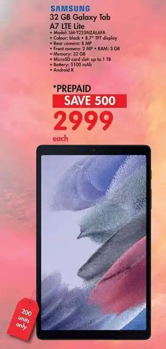 Makro Samsung Galaxy Tab A7 LTE Lite 32GB offer